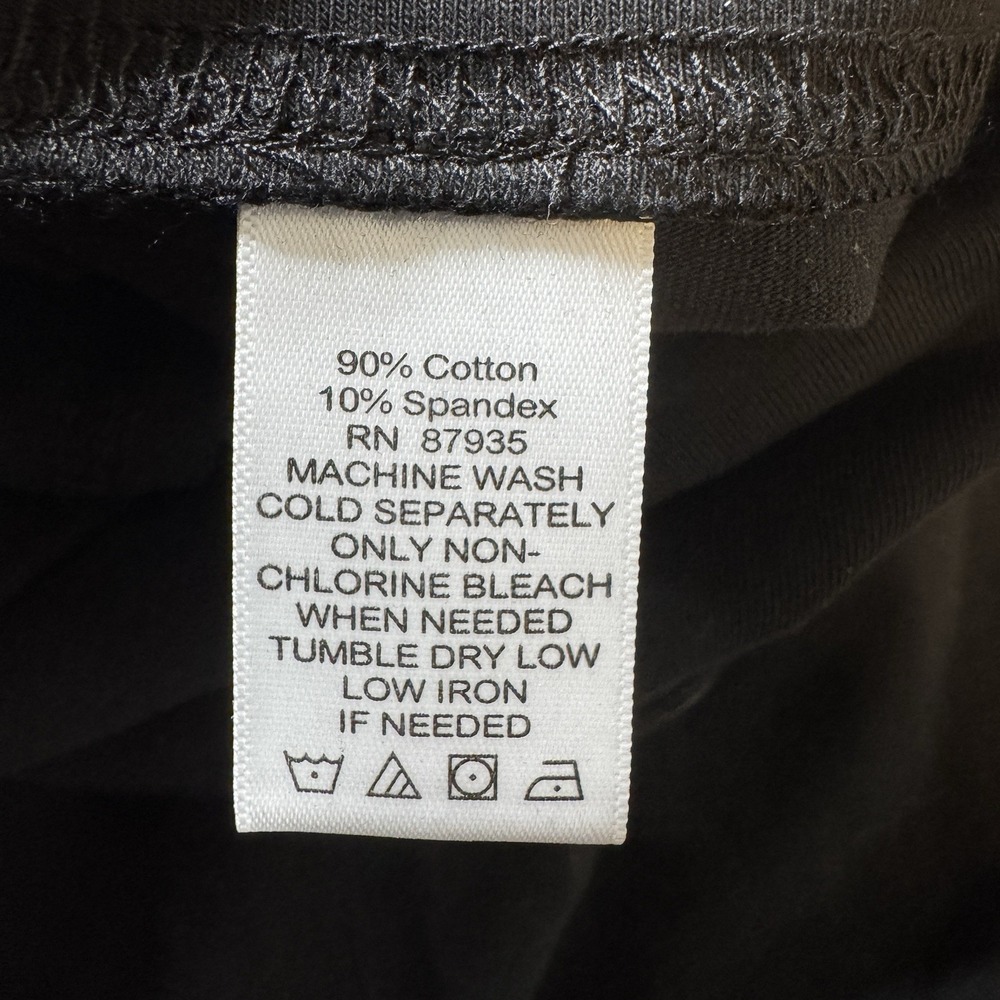 Lori Goldstein Women's Black Cotton Stretch Midi A-line Skirt Plus Size 1X - Picture 7 of 7